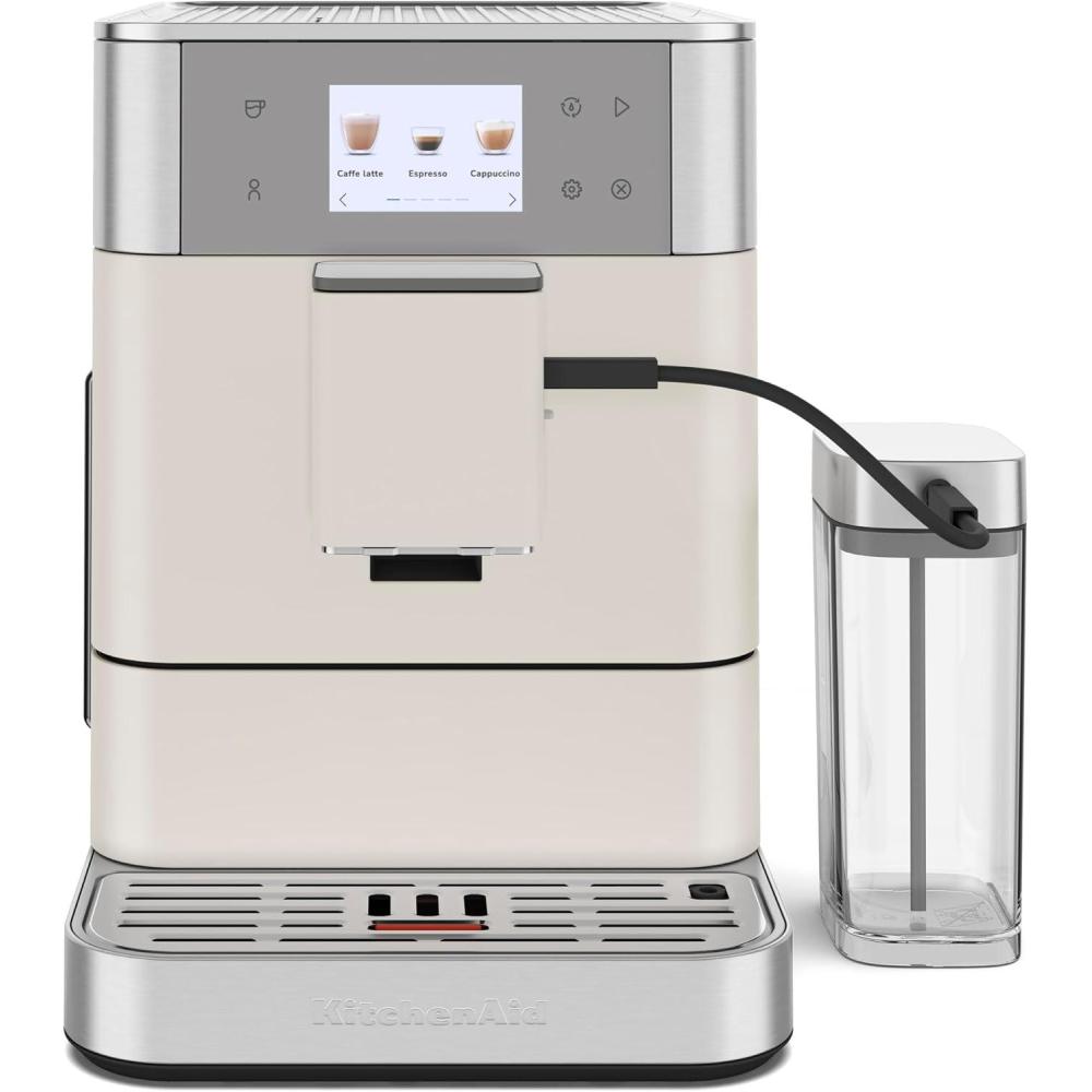 imageKitchenAid Fully Automatic Espresso Machine KF7 with Milk Attachment KES8557JP JuniperPorcelain