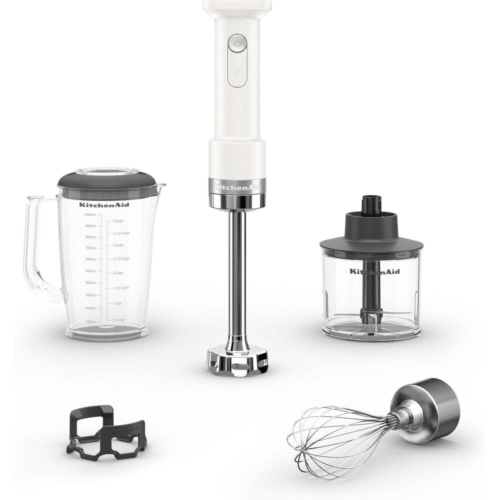 imageKitchenAid Go Cordless Hand Blender with Accessories battery sold separately KHBRV05 Porcelain WhitePorcelain White