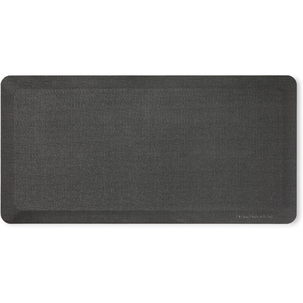 imageKitchenAid Gourmet Series Kitchen Comfort Gel Mat Solid Basketweave Ink Blue 20quotx39quotCharcoal Grey