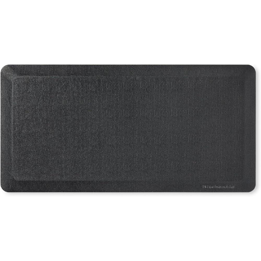 imageKitchenAid Gourmet Series Kitchen Comfort Gel Mat Solid Basketweave Ink Blue 20quotx39quotMatte Black