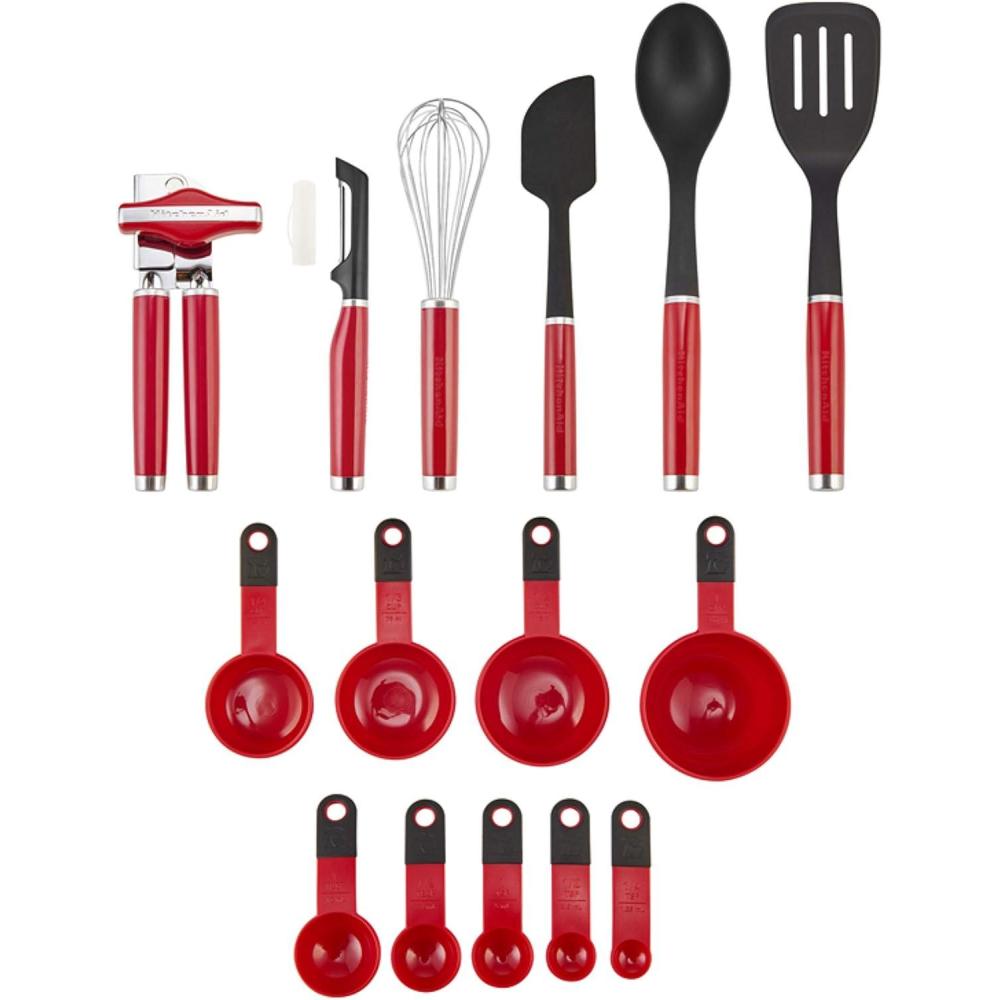imageKitchenAid KE447BXERA Classic Tool and Gadget Set 15piece Empire Red15Piece Set Red