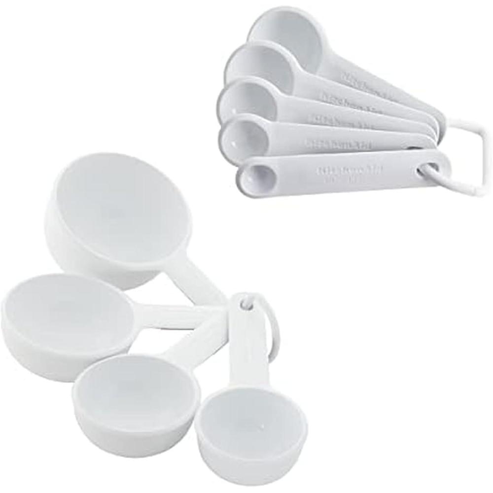 imageKitchenAid Measuring Cups and Spoon Set Mineral Water 9PieceWhite