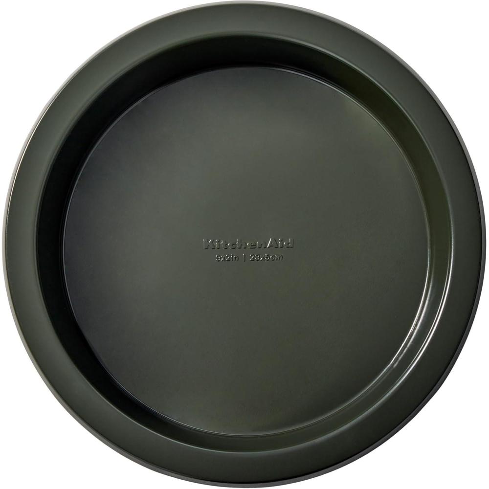 imageKitchenAid Nonstick Swiss Engineered Aluminized Steel Round Cake Pan Dishwasher Safe 9 Inch Mineral WaterEvergreen