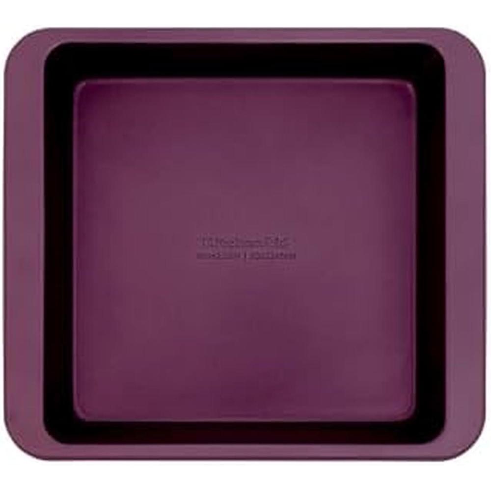 imageKitchenAid Nonstick Swiss Engineered Aluminized Steel Square Cake Pan Dishwasher Safe Pistachio 9 InchBeetroot