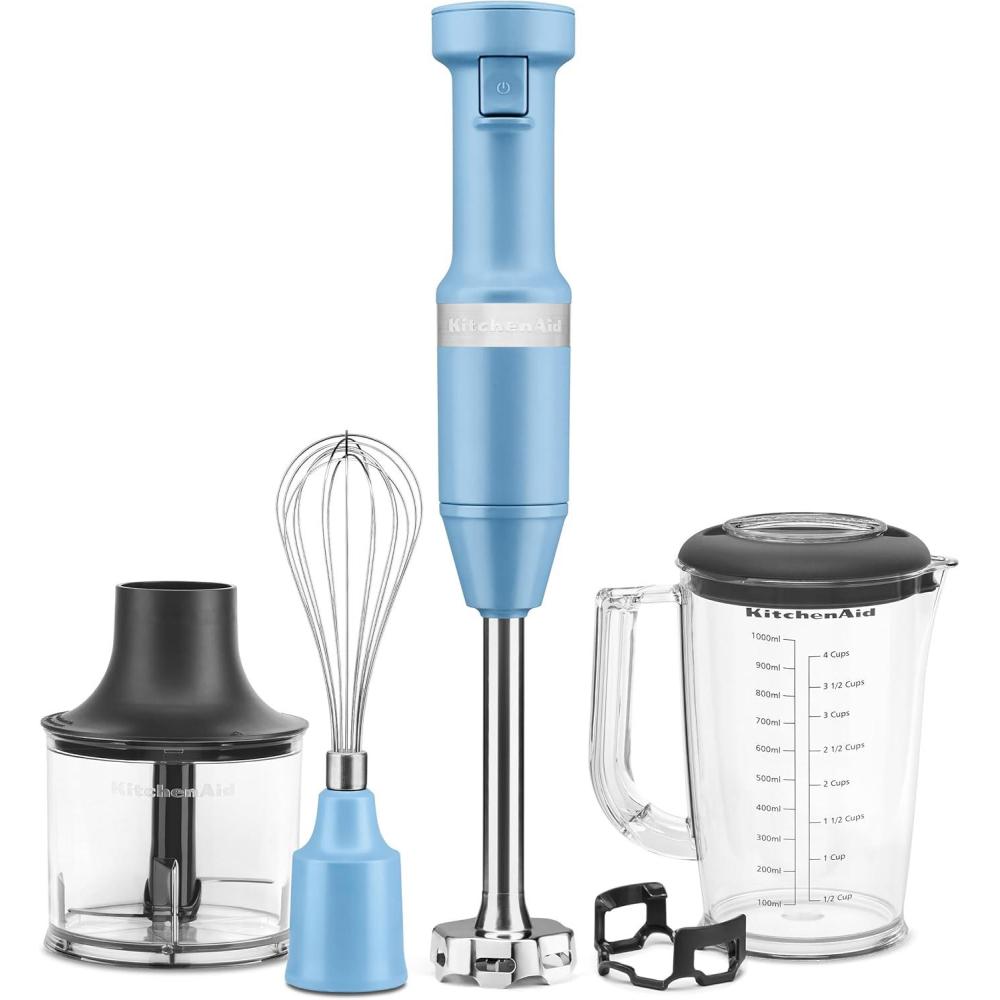 imageKitchenAid Variable Speed Corded Hand Blender with Accessories Blue Velvet KHBV83VBBlue Velvet