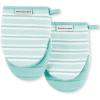 imageKITCHENAID Albany Mini Oven Mitt 2Pack Set Mineral Water 55quotx8quot