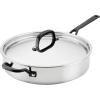 imageKitchenAid 5Ply Clad Polished Stainless Steel Fry PanSkillet 1225 InchStainless Steel