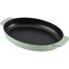 imageKitchenAid Enameled Cast Iron Au Gratin Oval Roasting Pan 25 Quart  Pistachio
