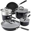 imageKitchenAid Hard Anodized Nonstick CookwarePots and Pans Set 10 Piece  Matte BlackCookware Set 10 Piece