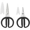 imageKitchenAid Stainless Steel All Purpose Utility and Herb Shears Set with Soft Touch Handles 2 Piece Black