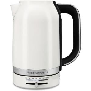 KitchenAid 1.7L Electric Kettle w/Temp Control KEK1701, Juniper(Porcelain White)