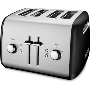 KitchenAid 4 Slice Manual Lift Toaster KMT4115OB, Onyx Black