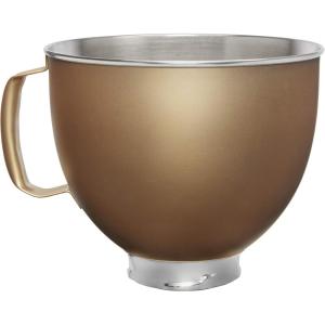 KitchenAid 5 Quart Tilt-Head Metallic Finish Stainless Steel Bowl, Victoria Gold