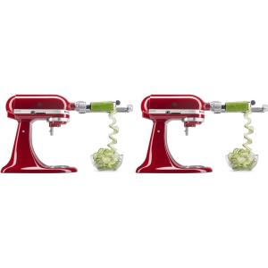 KitchenAid 7 Blade Spiralizer Plus with Peel, Core and Slice – KSM2APC(1″ (Pack of 2))