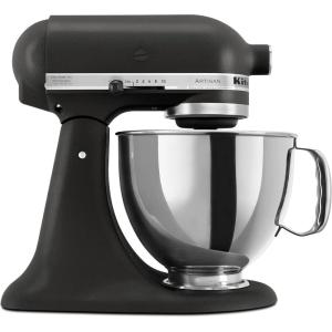 KitchenAid Artisan Series 5 Quart Tilt Head Stand Mixer with Pouring Shield KSM150PS, Aqua Sky(Cast Iron Black)