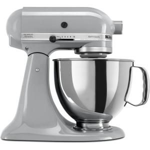 KitchenAid Artisan Series 5 Quart Tilt Head Stand Mixer with Pouring Shield KSM150PS, Aqua Sky(Metallic Chrome)