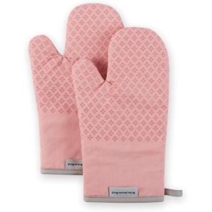 KitchenAid Asteroid Oven Mitt Set, 7″x12.5″, Aqua Sky, 2 Piece(Dried Rose)