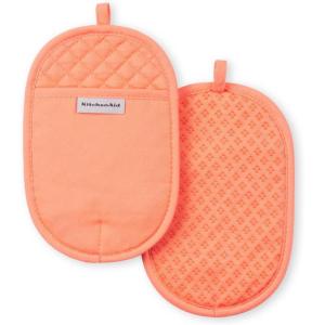 KitchenAid Asteroid Pot Holder 2-Pack Set, Aqua, 6.5″x10″(Bird of Paradise)