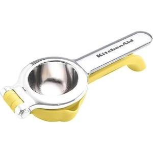 KitchenAid Citrus Juice Press Squeezer for Lemons and Limes with Seed Catcher and Pour Spout, 8 Inch(Lemon)