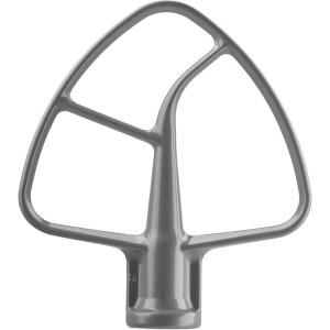 KitchenAid Coated Flat Beater Accessory for 5-Qt Tilt Head Stand Mixers, K5THCB, White(Subtle Silver)