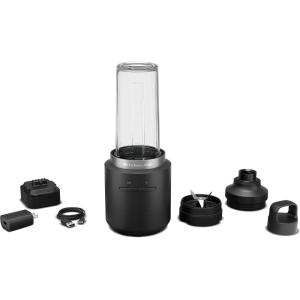 KitchenAid Go™ Cordless Blade Grinder – battery included, KBGR111, Black Matte(Personal Blender)