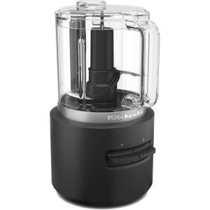 KitchenAid Go Cordless Food Chopper – battery sold separately, KFCR500, Porcelain White(Black Matte)