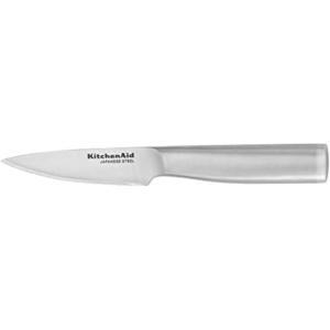 KitchenAid Gourmet Utility and Paring Knife Set Set with Blade Covers, 2-Piece, Stainless Steel(3.5-Inch Serrated Paring Knife)