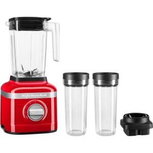 KitchenAid K150 3 Speed Ice Crushing Blender with 2 Personal Blender Jars – KSB1332WH(Passion Red)