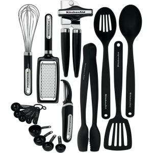 KitchenAid KE447BXERA Classic Tool and Gadget Set, 15-piece, Empire Red(17-pc.)
