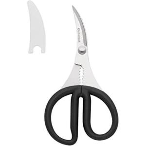 KitchenAid KQ351OHOBA Universal Stainless Steel Shears, Utility, Black(Seafood Shears)