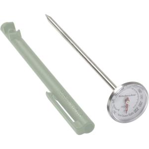 KitchenAid KQ901 Instant Read Food Thermometer for Kitchen or Grill, TEMPERATURE RANGE: 20F to 220F, 1 Inch Dial, Blue Velvet(Pistachio)