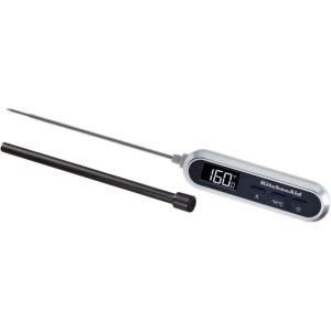 KitchenAid KQ904WH Digital Instant Read Kitchen and Food Thermometer White, Temperature Range: -40F to 482F, White(Black)