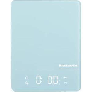 KitchenAid KQ913 Digital Waterproof (IPx7) Kitchen and Food Scale, LED readout, 11 Pound Max Capacity, White(Mineral Water)