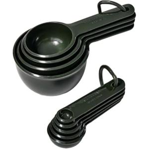 KitchenAid Measuring Cups and Spoon Set, Mineral Water, 9-Piece(Evergreen)