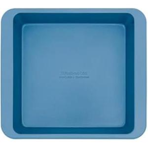 KitchenAid Nonstick Swiss Engineered Aluminized Steel Square Cake Pan, Dishwasher Safe, Pistachio, 9 Inch(Blue Velvet)