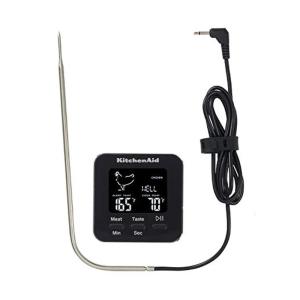 KitchenAid Programmable Wired Probe Thermometer(Black)