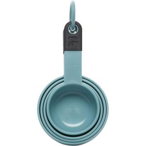KitchenAid Universal Measuring Cup Set, 4-Piece, Blue Velvet(Aqua Sky/Black)