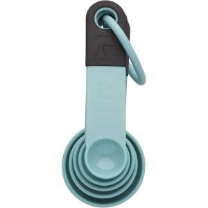 KitchenAid Universal Measuring Spoon Set, 5-Piece, Blue Velvet(Aqua Sky/Black)