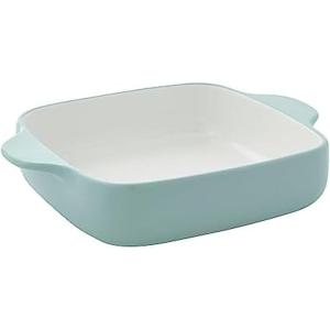 KitchenAid Vitrified Stoneware Square Baker, 2-Quart, Pistachio(Aqua Sky)