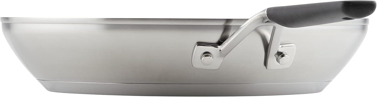imageKitchenAid 71025 Stainless Steel Frying PanSkillet 12 Inch Brushed Stainless Steel