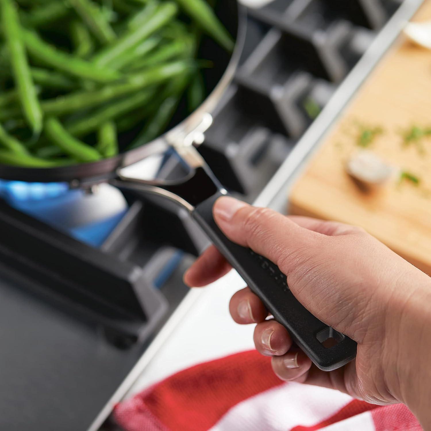 imageKitchenAid Stainless Steel Nonstick Frying PansSkillet Set 95 Inch and 12 Inch Brushed Stainless SteelBrushed Stainless Steel