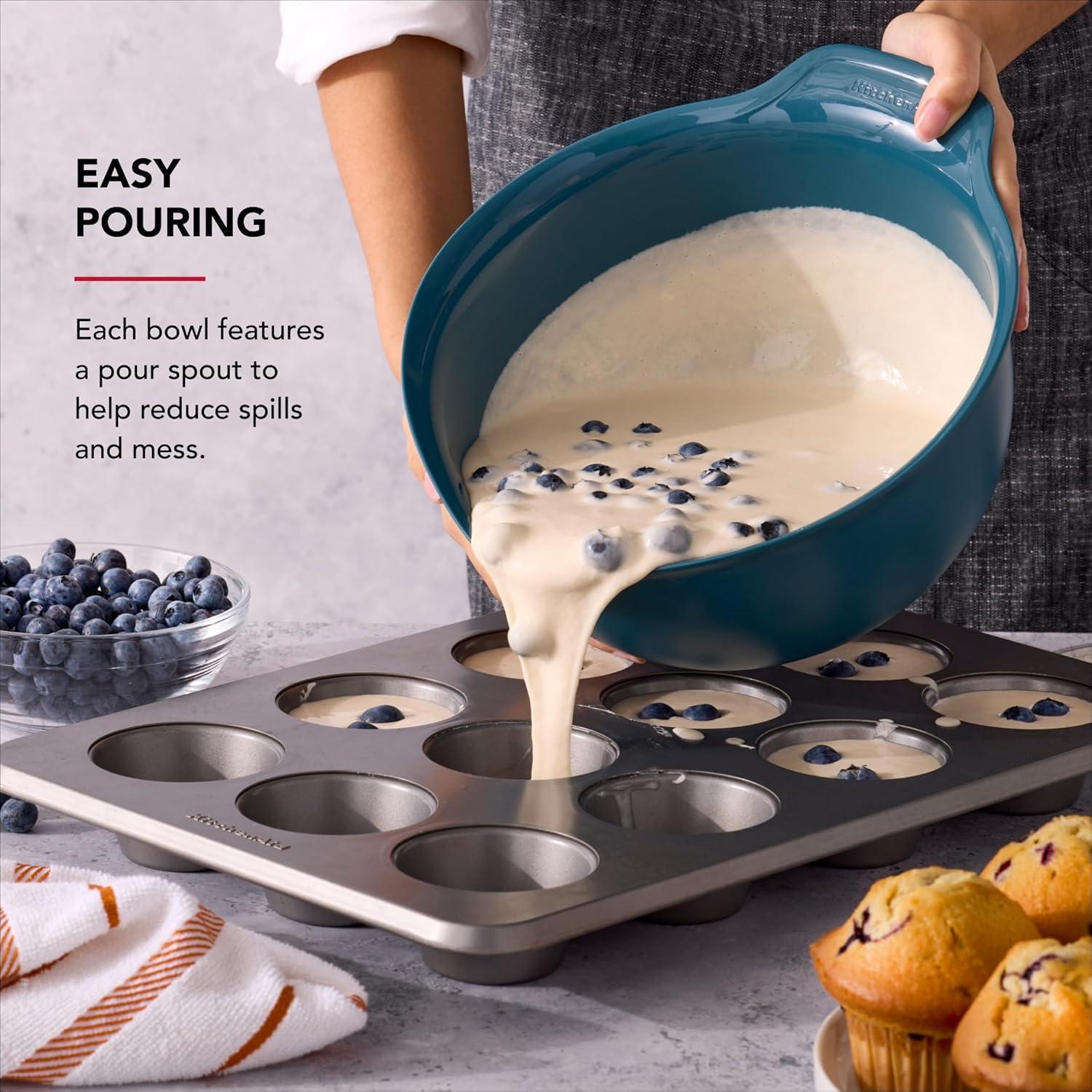 imageKitchenAid Stainless Steel Mixing Bowls Set Of 3Agave