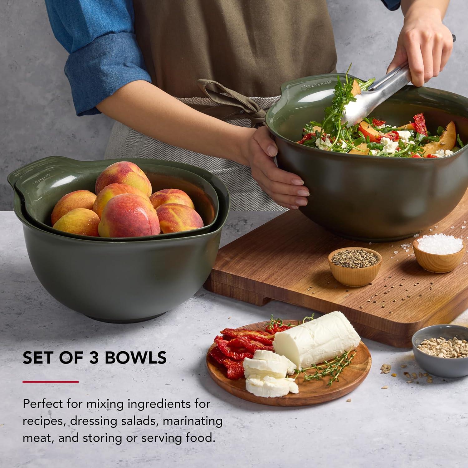 imageKitchenAid Stainless Steel Mixing Bowls Set Of 3Evergreen