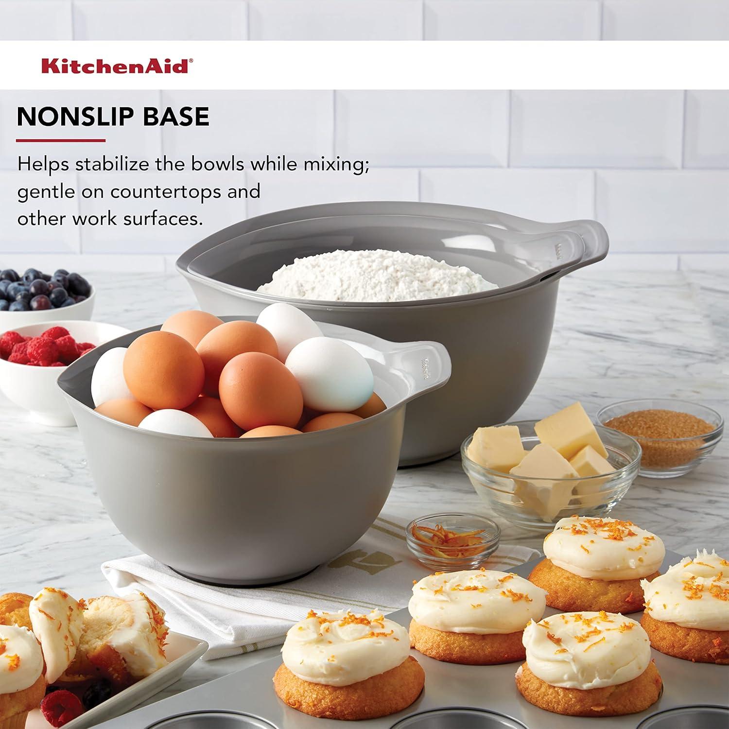 imageKitchenAid Stainless Steel Mixing Bowls Set Of 3Gray