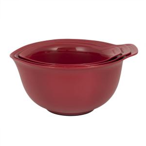 KitchenAid Stainless Steel Mixing Bowls, Set Of 3(Red)