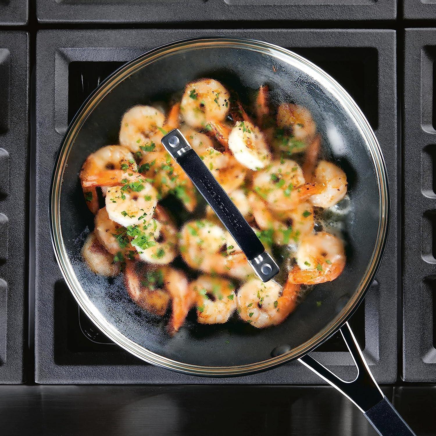 imageKitchenAid 84800 Hard Anodized Nonstick Cookware Pots and Pans Set 10 Piece Onyx Black