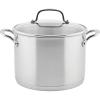 imageKitchenAid 71003 3Ply Base Brushed Stainless Steel Stock PotStockpot with Lid 8 Quart