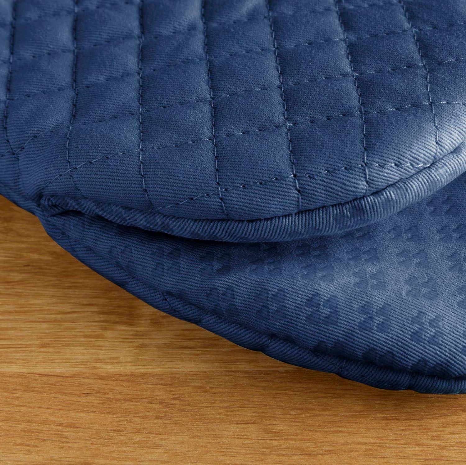 imageKitchenAid Asteroid Mini Oven Mitt Set 55x8 Dark Green 2 PieceBlue Willow