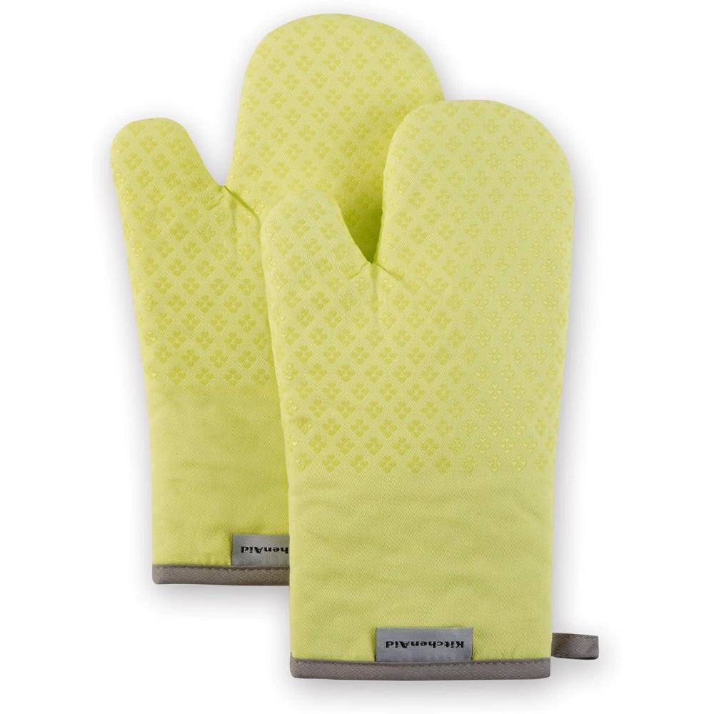 imageKitchenAid Asteroid Oven Mitt Set 7x125 Pistachio Green 2 PieceKyoto Glow Yellow