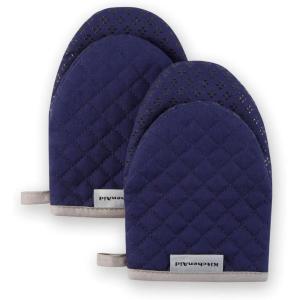 KitchenAid Asteroid Mini Oven Mitt Set, 5.5″x8″, Dark Green, 2 Piece(Cobalt Blue)